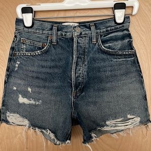EUC AGOLDE Dee High Rise denim shorts